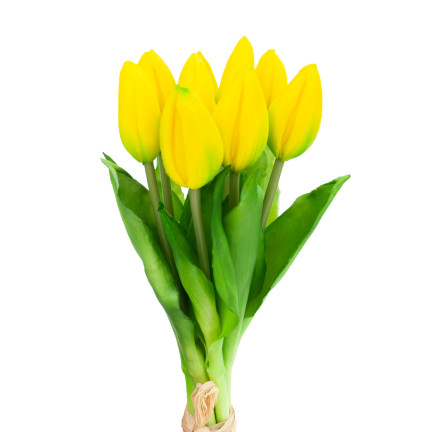 CV08289-4 TULIPS BUNCH Gummi FLOWERS als Live-Lux 9pcs