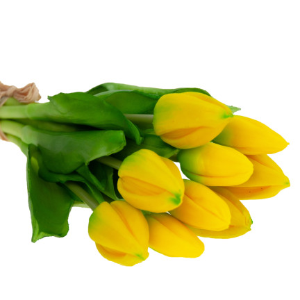 CV08289-4 TULIPS BUNCH Gummi FLOWERS als Live-Lux 9pcs