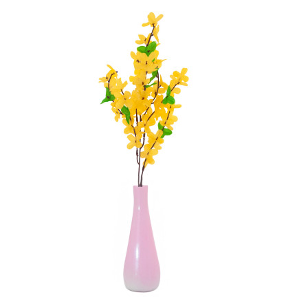 CV14393 YELLOW GASKLE FORSYCLE YELLOW GASKLE FORSYCLE ON GASKLE LEAF schilf