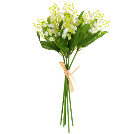 CV14431 MAIGLÖCKCHEN STRAUSS ZWEIG WEISS KUNSTBLUMEN