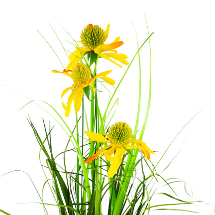 CV15393 KUNSTGRAS RUDBECKIA KAMILLE DEKORATIVES GRAS
