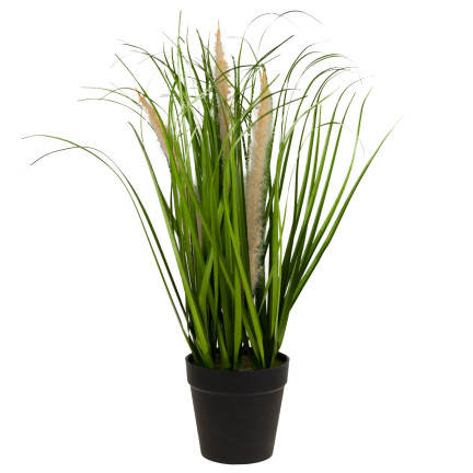 CV15459 Pampas grass in a pot—artificial decorative plant