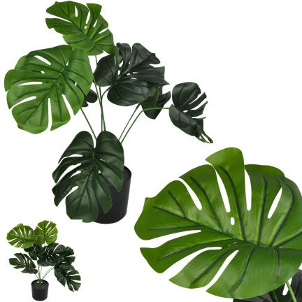 CV17651 KÜNSTLICHE MONSTERA IN EINEM TOPF WIE EINE LEBENDE PFLANZE