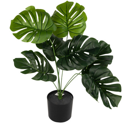 CV17651 KÜNSTLICHE MONSTERA IN EINEM TOPF WIE EINE LEBENDE PFLANZE