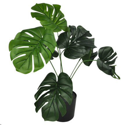 CV17651 KÜNSTLICHE MONSTERA IN EINEM TOPF WIE EINE LEBENDE PFLANZE