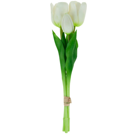 CV17690-2 LUX WEISS SILIKON GEKUPPELT TULIPS LIKE LIVE ones 3pcs