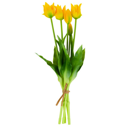 CV17691-3 KYTICE TULIPÁNŮ POGUMOVANÁ 5KS JAKO ŽIVÁ