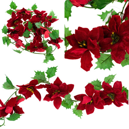 CV19813 BETHLEY STAR GIRLDA CHANDLER dekorativ 2m POINSECTION rot