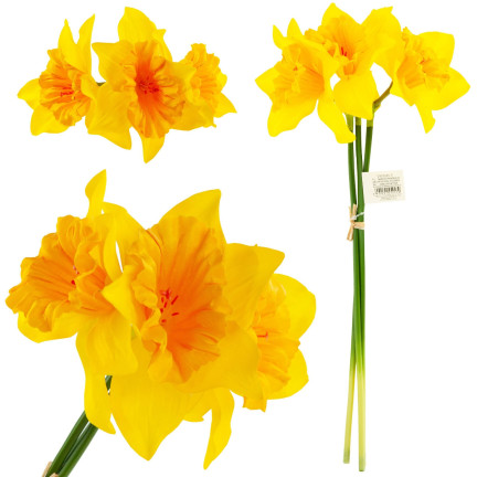 CV21321-3 DACONCILS NARCYCLES BUNCH ARTIFICIAL ORNAMENTAL FLOWERS DACONCIL IN BUNCH gummiert