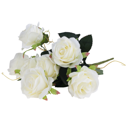 CV21921-1 Rosenstrauß Rosen als lebhaftes Ecru