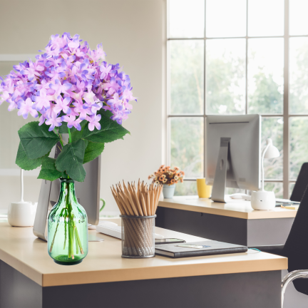 CV21982-4 Bouquet of purple lilac, lilac-colored, dense, 6 sprigs 