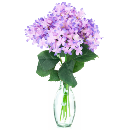 CV21982-4 Bouquet of purple lilac, lilac-colored, dense, 6 sprigs 