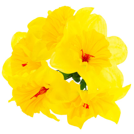 CV22105 NARZISSENSTRAUSS 5PCS KÜNSTLICHE DEKORATIVE BLUMEN NARZISSEN NARZISSEN IM STRAUSS