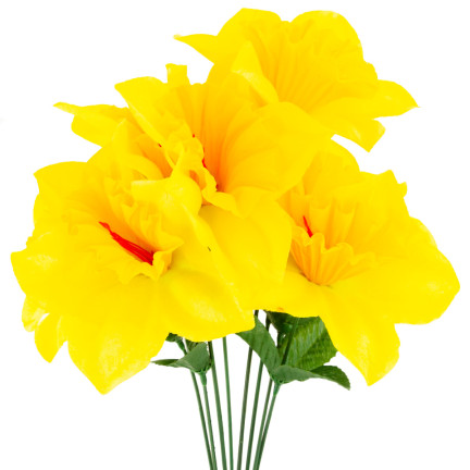 CV22107 Narzissenstrauß 8 Stück künstliche Blumen Narzissen