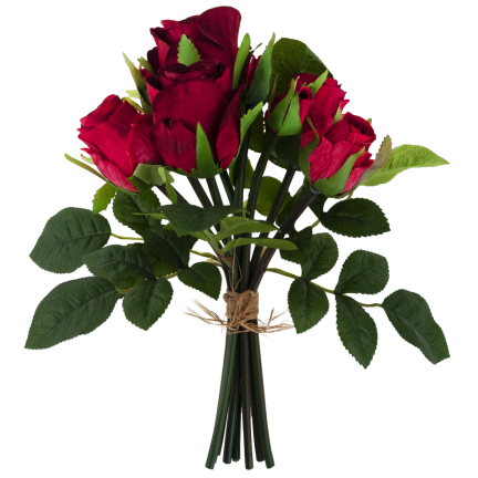 CV26349-7 STRAUSS ROTER VELOURSROSEN DICHTE ROSEN WIE DAS LEBEN SCHÖN IM STRAUSS ECHT