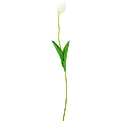 CV26799-1 UMĚLÝ TULIPÁN GUMMED WHITE KRÁSNÝ JAKO ŽIVÝ PIANO TULIPÁN Rákosový