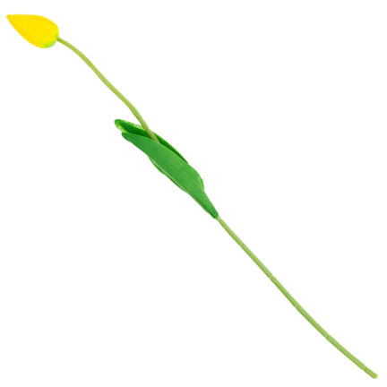 CV26799-4 ARTIFICIAL GUMMER TULIPAN YELLOW BEAUTIFUL AS LIVE PIANO TULIPS Reed