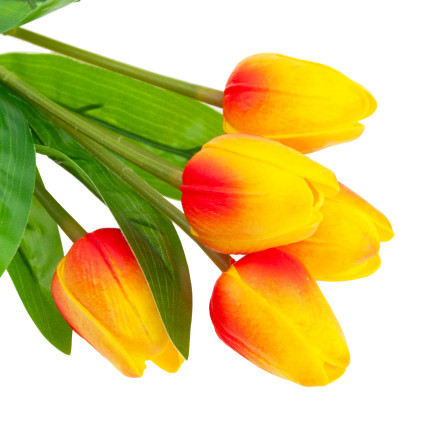 CV26805-7 TULPENSTRAUSS X5 KUNSTBLUMEN TULPEN IN SCHAUMSTOFFSTRAUSS
