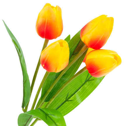 CV26805-7 TULPENSTRAUSS X5 KUNSTBLUMEN TULPEN IN SCHAUMSTOFFSTRAUSS