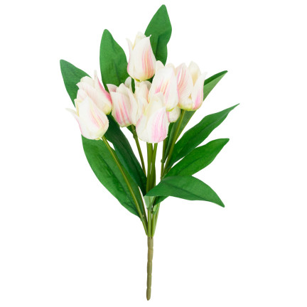 CV26811-2 VELKÁ KOUČ TULIPÁNŮ X9 růžová UMĚLÉ KVĚTINY TULIPÁNY V KOUČI