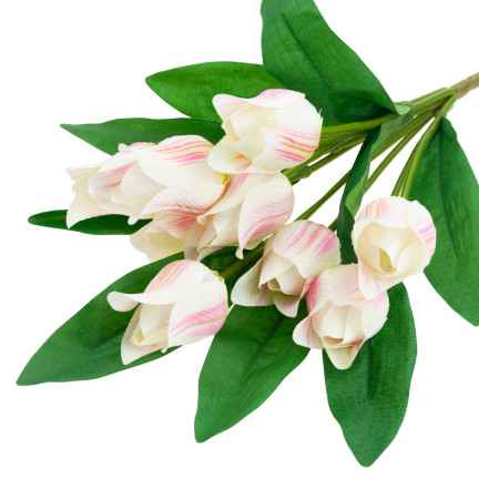CV26811-2 VELKÁ KOUČ TULIPÁNŮ X9 růžová UMĚLÉ KVĚTINY TULIPÁNY V KOUČI