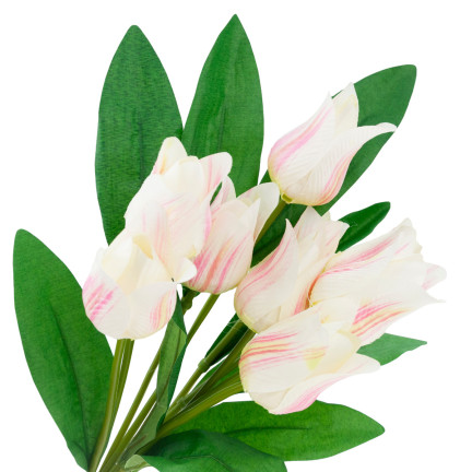 CV26811-2 VELKÁ KOUČ TULIPÁNŮ X9 růžová UMĚLÉ KVĚTINY TULIPÁNY V KOUČI