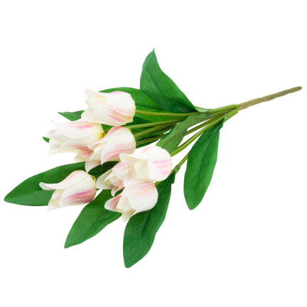 CV26811-2 VELKÁ KOUČ TULIPÁNŮ X9 růžová UMĚLÉ KVĚTINY TULIPÁNY V KOUČI