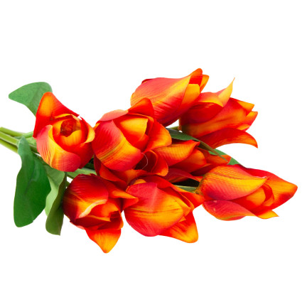 CV26811-4 TULIPÁN VELKÁ KYTICE TULIPÁNŮ X9 UMĚLÉ KVĚTINY TULIPÁNY V SILIKO KYTICE