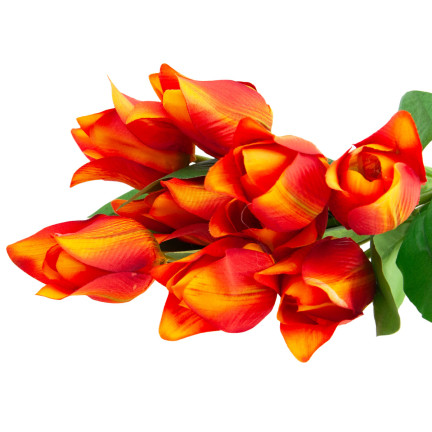 CV26811-4 TULIPÁN VELKÁ KYTICE TULIPÁNŮ X9 UMĚLÉ KVĚTINY TULIPÁNY V SILIKO KYTICE