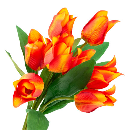 CV26811-4 TULIPÁN VELKÁ KYTICE TULIPÁNŮ X9 UMĚLÉ KVĚTINY TULIPÁNY V SILIKO KYTICE