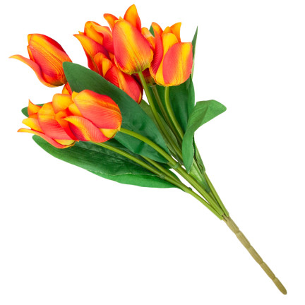 CV26811-4 TULIPÁN VELKÁ KYTICE TULIPÁNŮ X9 UMĚLÉ KVĚTINY TULIPÁNY V SILIKO KYTICE