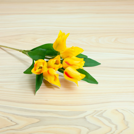 CV26811-8 TULIP GROSSER TULPENSTRAUSS X9 KÜNSTLICHE BLUMEN TULPEN IN SILIKO BOUQUET