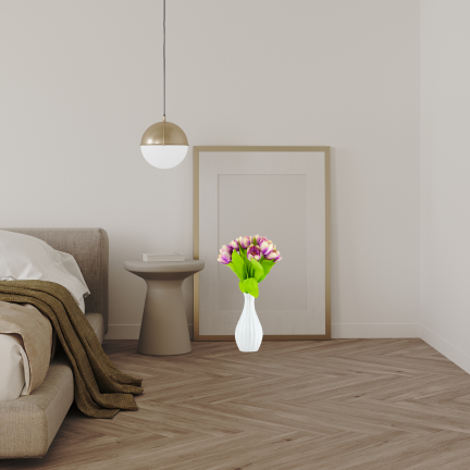 CV27020-10 Tulpenzwiebel mit gummibeschichtetem Stiel x 9 lila Köpfe