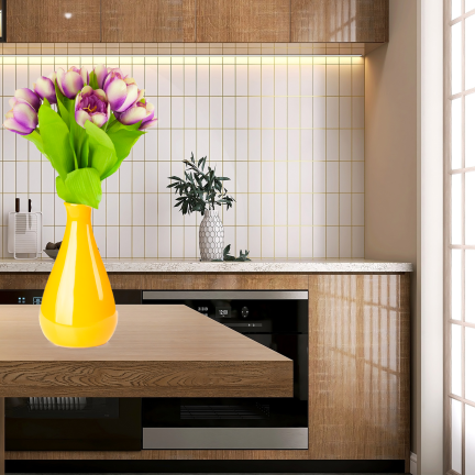 CV27020-10 Tulpenzwiebel mit gummibeschichtetem Stiel x 9 lila Köpfe