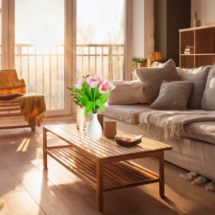 CV27020-5 TULIPAN BUNCH X9 rosa