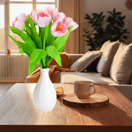 CV27020-5 TULIPAN BUNCH X9 rosa