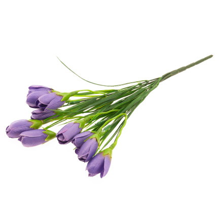 CV27023-10 KROKUS UMĚLÁ KYTICE KROKUSŮ V TRÁVĚ JARNÍ KOMPOZICE