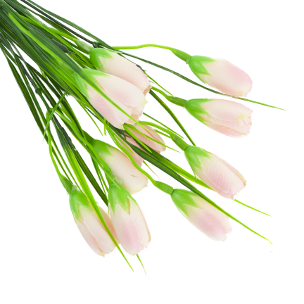 CV27023-2 Powder-Pink Crocuses: A Bouquet of Crocuses, Artificial Flowers, Spring Decoration, Vase Arrangement