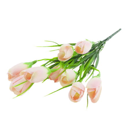 CV27023-2 Powder-Pink Crocuses: A Bouquet of Crocuses, Artificial Flowers, Spring Decoration, Vase Arrangement