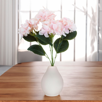 CV28571-3 HORTENSIE DICHTEN SCHÖNEN HORTENSIEN STRAUSS KÜNSTLICHE BLUMEN WIE LIVE-ROSA X5
