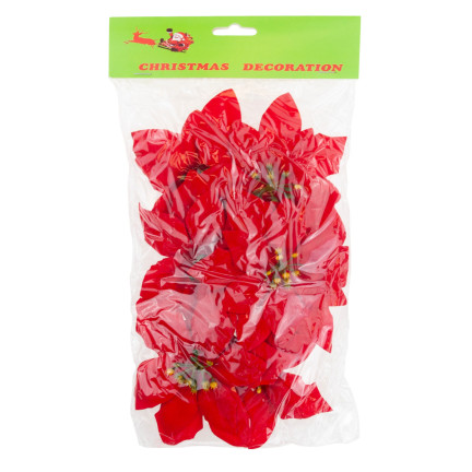 CV28918 STERN VON BETLEHEM WEIHNACHTEN BLUMEN GROSSE BLUMEN WEIHNACHTSSTERN 6PCS/KPL