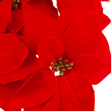 CV28920 BETLEY STAR POINSECTION FLOWER BUNCH LARGE ARTIFICIAL FLOWERS 5pcs