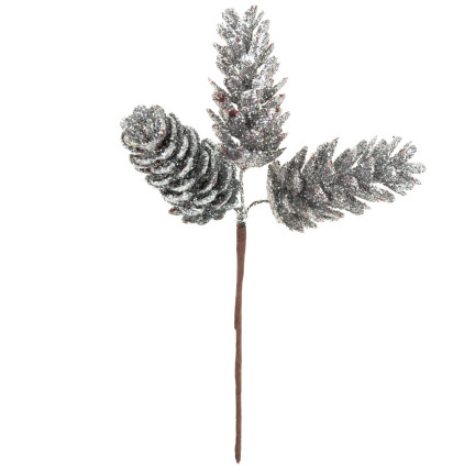 CV29786-1 PICKET HISSEL 3pcs Silber für Weihnachtsbaum für Brokat Stroboskop