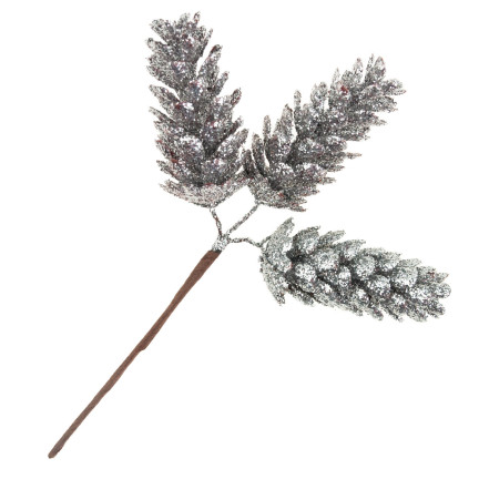 CV29786-1 PICKET HISSEL 3pcs Silber für Weihnachtsbaum für Brokat Stroboskop
