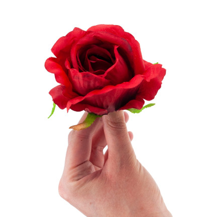 CV31206-22 RŮŽE PRODUKT RŮŽE KVĚTINA HLAVA UMĚLÉ KVĚTINY JAKO ŽIVÉ ČERVENÉ