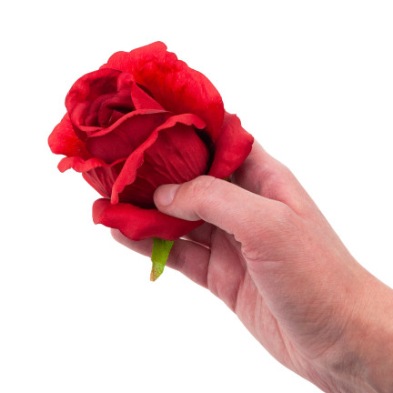 CV31206-22 RŮŽE PRODUKT RŮŽE KVĚTINA HLAVA UMĚLÉ KVĚTINY JAKO ŽIVÉ ČERVENÉ