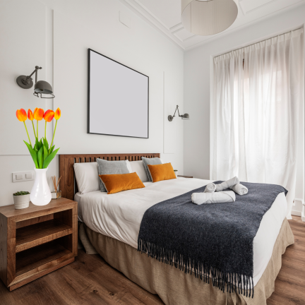 CV31218-5 BUKIET TULIPANÓW GUMA PIANKA x 5 szt REALISTYCZNY PERFOROWANY pomarańczowy