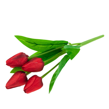 CV31225-5 TULPENSTRAUSS SCHÖN WIE LEBEN TULPEN ROTE BLUMEN X5