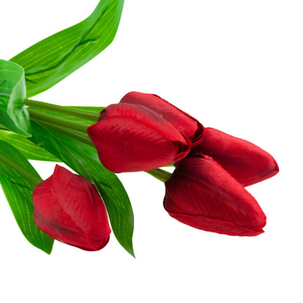 CV31225-5 TULPENSTRAUSS SCHÖN WIE LEBEN TULPEN ROTE BLUMEN X5