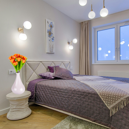 CV31227-2 Tulpenstrauß, künstliche Tulpen in einem Strauß, Frühlingskomposition